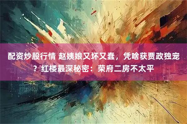 配资炒股行情 赵姨娘又坏又蠢，凭啥获贾政独宠？红楼最深秘密：荣府二房不太平